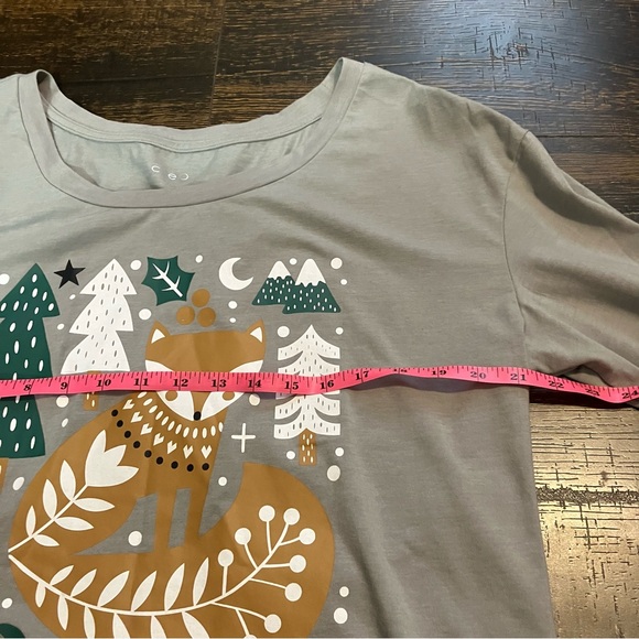 Gray Fox Graphic Long Sleeve sleepwear top - Picture 5 of 9